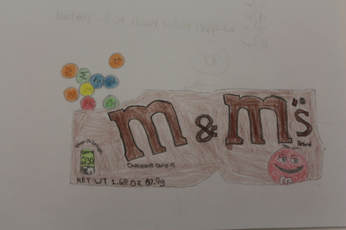M&M Wrappers, Observational Sketch One